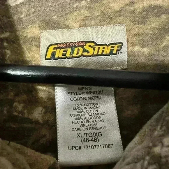 Mossy Oak Field Stream Full Camo Button Down - XL - Picture 6 of 6